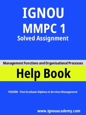 MMPC 1 Solved Assignment