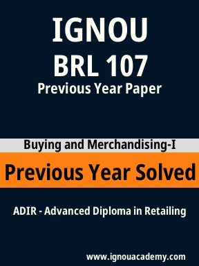 BRL 107 Previous Year Solved Question Paper