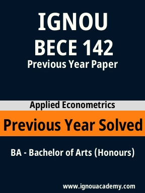 BECE 142 Previous Year Solved Question Paper