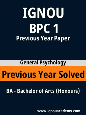BPC 1 Previous Year Solved Question Paper