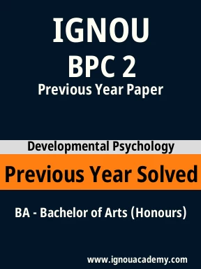 BPC 2 Previous Year Solved Question Paper