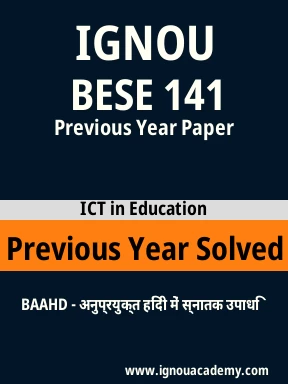 BESE 141 Previous Year Solved Question Paper