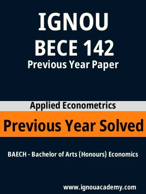 BECE 142 Previous Year Solved Question Paper
