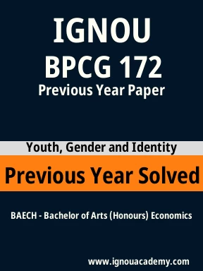 BPCG 172 Previous Year Solved Question Paper