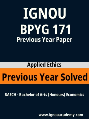 BPYG 171 Previous Year Solved Question Paper