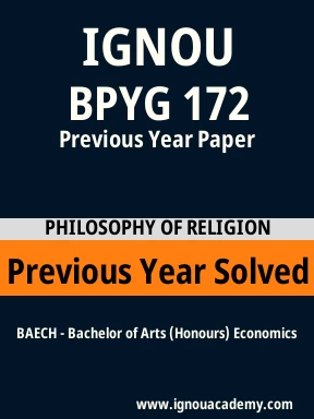 BPYG 172 Previous Year Solved Question Paper