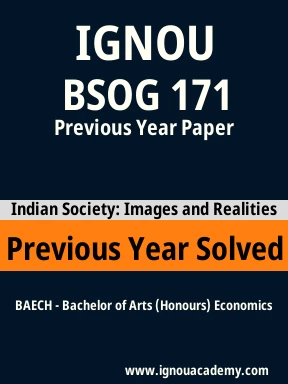 BSOG 171 Previous Year Solved Question Paper