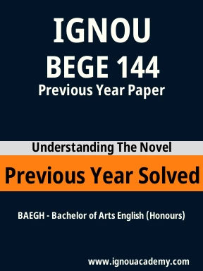 BEGE 144 Previous Year Solved Question Paper