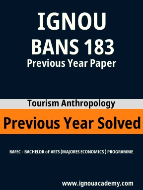 BANS 183 Previous Year Solved Question Paper