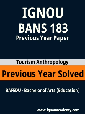 BANS 183 Previous Year Solved Question Paper
