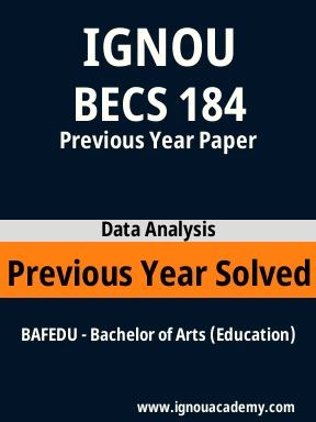 BECS 184 Previous Year Solved Question Paper