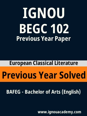 BEGC 102 Previous Year Solved Question Paper