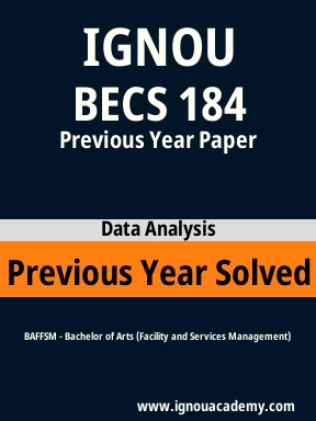 BECS 184 Previous Year Solved Question Paper