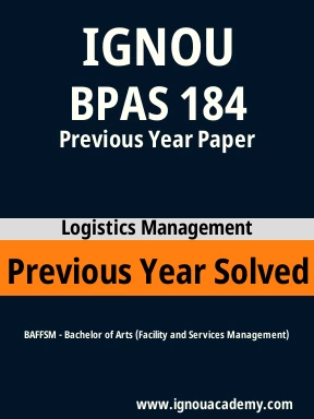 BPAS 184 Previous Year Solved Question Paper