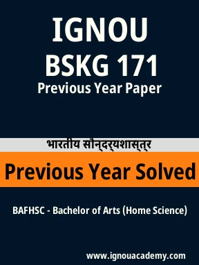 BSKG 171 Previous Year Solved Question Paper