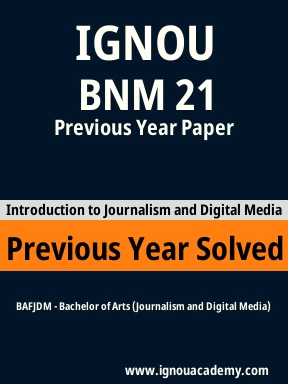 BNM 21 Previous Year Solved Question Paper