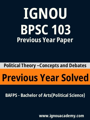 BPSC 103 Previous Year Solved Question Paper