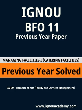 BFO 11 Previous Year Solved Question Paper