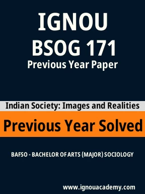 BSOG 171 Previous Year Solved Question Paper
