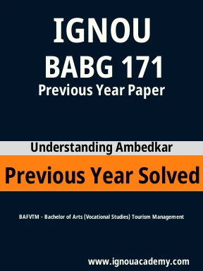 BABG 171 Previous Year Solved Question Paper
