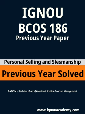 BCOS 186 Previous Year Solved Question Paper