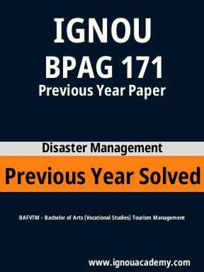 BPAG 171 Previous Year Solved Question Paper