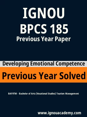 BPCS 185 Previous Year Solved Question Paper