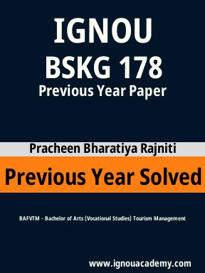 BSKG 178 Previous Year Solved Question Paper