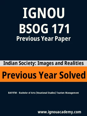 BSOG 171 Previous Year Solved Question Paper