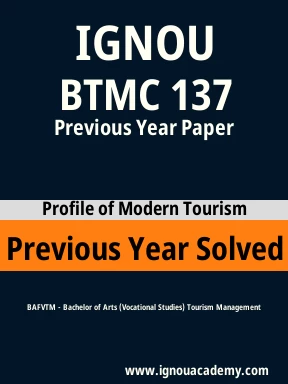 BTMC 137 Previous Year Solved Question Paper