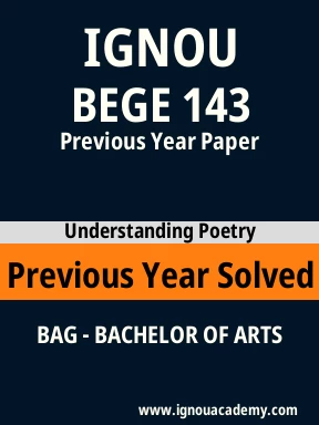 BEGE 143 Previous Year Solved Question Paper