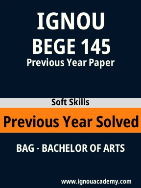 BEGE 145 Previous Year Solved Question Paper