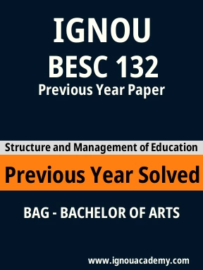 BESC 132 Previous Year Solved Question Paper