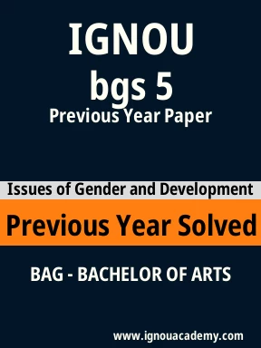 bgs 5 Previous Year Solved Question Paper