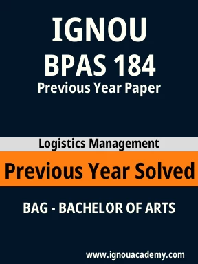 BPAS 184 Previous Year Solved Question Paper