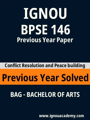 BPSE 146 Previous Year Solved Question Paper
