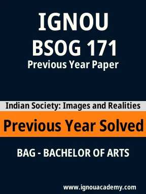 BSOG 171 Previous Year Solved Question Paper