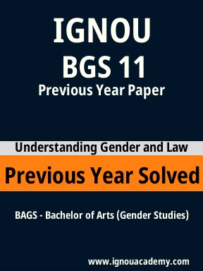 BGS 11 Previous Year Solved Question Paper