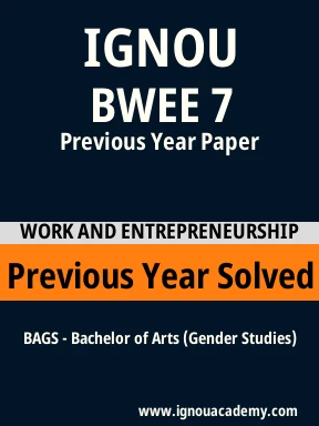 BWEE 7 Previous Year Solved Question Paper