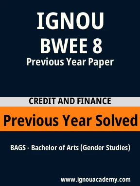 BWEE 8 Previous Year Solved Question Paper