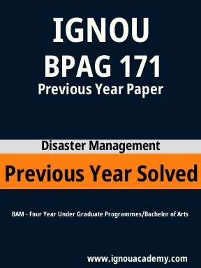 BPAG 171 Previous Year Solved Question Paper