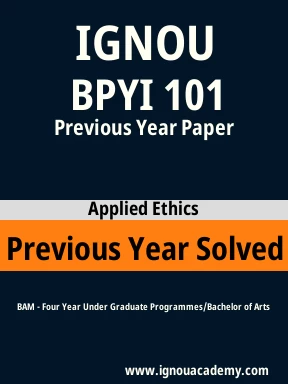 BPYI 101 Previous Year Solved Question Paper