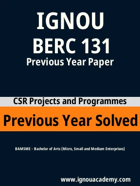 BERC 131 Previous Year Solved Question Paper