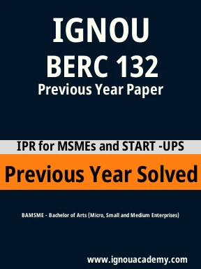 BERC 132 Previous Year Solved Question Paper