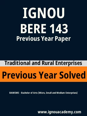 BERE 143 Previous Year Solved Question Paper