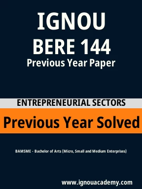 BERE 144 Previous Year Solved Question Paper