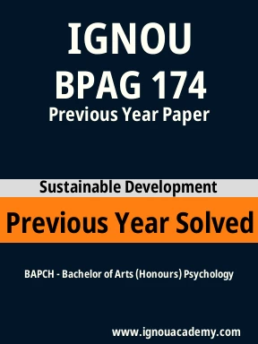 BPAG 174 Previous Year Solved Question Paper