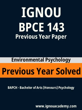 BPCE 143 Previous Year Solved Question Paper