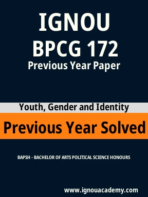 BPCG 172 Previous Year Solved Question Paper