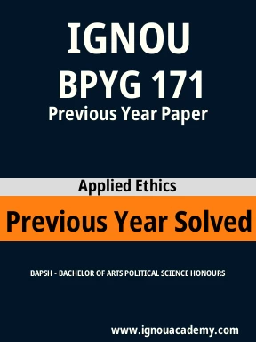 BPYG 171 Previous Year Solved Question Paper